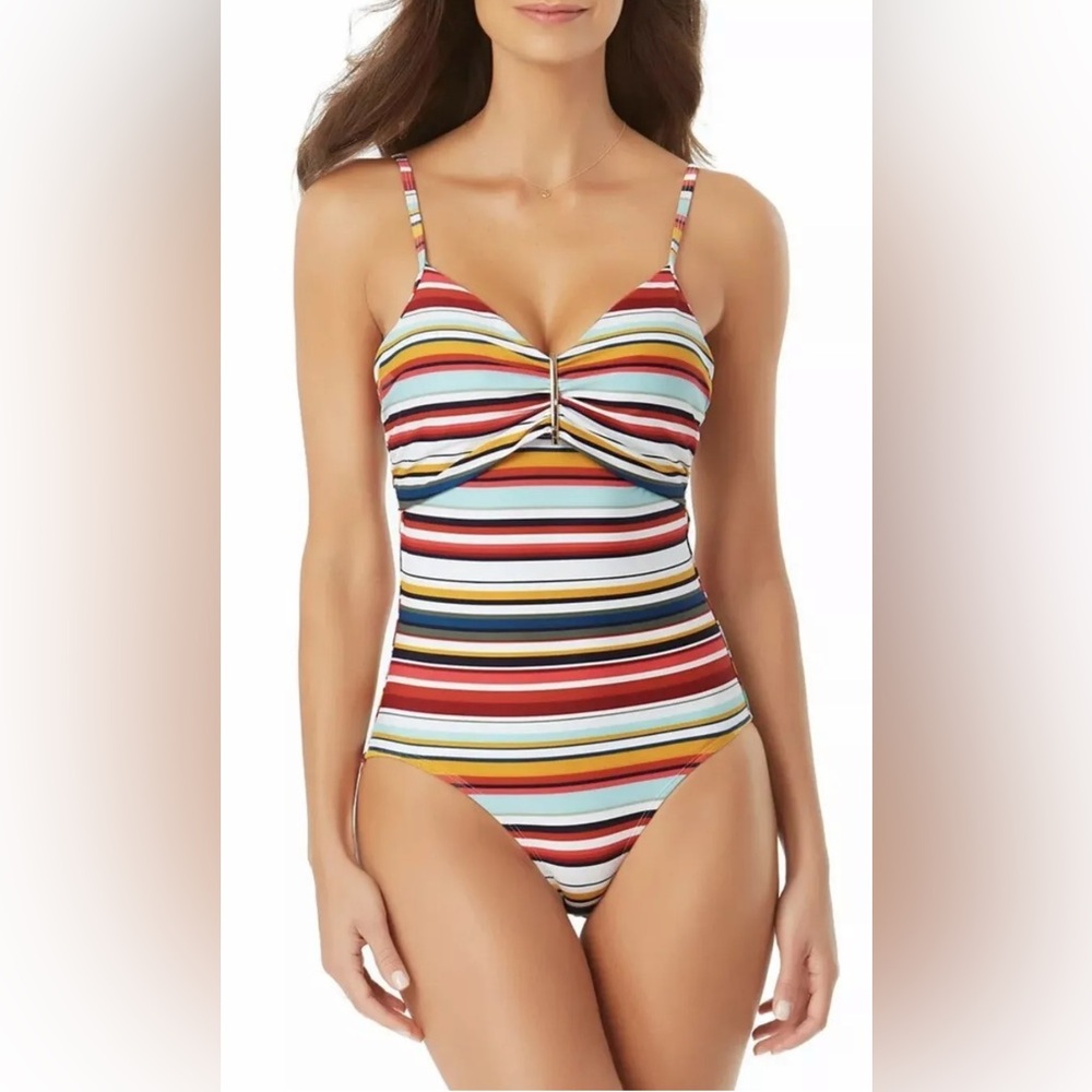 ***ANNE COLE *** NWOT  Women's One Piece Swimsuit Underwire size 16
